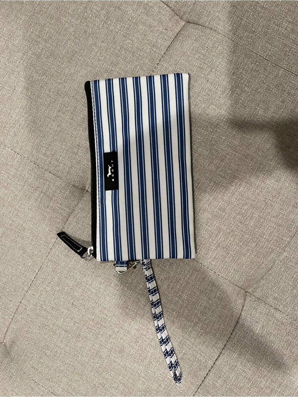 Scout Striped Wristlet Pouch - Blue & White